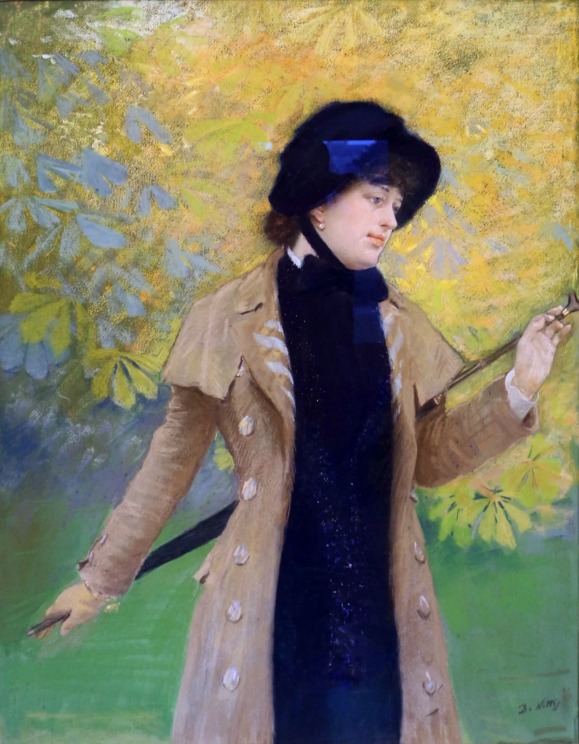 Giuseppe De Nittis - 114, signora all'Ulster, 1882, Villa Reale di Milano